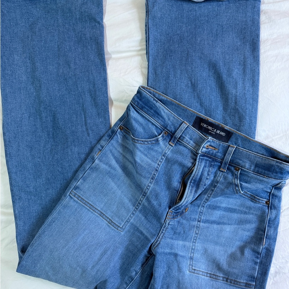 Veronica Beard Crosbie Wide Leg High Rise Size 28